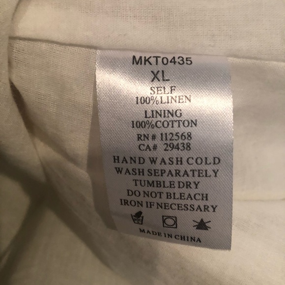 Embroidery linen off white for girl - Picture 10 of 11